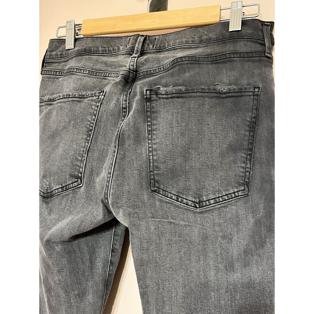 AGOLDE Jeans Sophie •29• High Rise Crop Maverick Grey Distressed Grey Denim $228 - Picture 12 of 12
